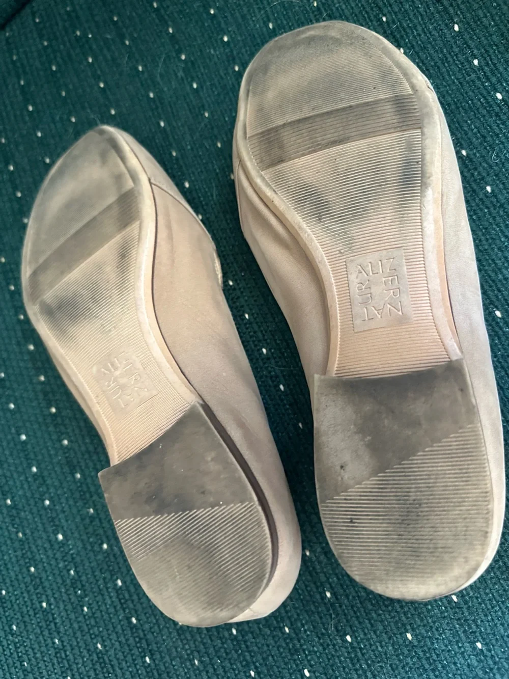 Naturalizer Taupe Suede Slip-On Loafers